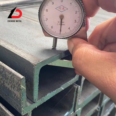 Aço carbono A36 C canal com preço competitivo 41X41 41*21 DIP galvanizado a quente U canal de aço