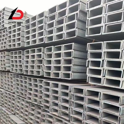 Aço de carbono laminado a frio U-canal U-canal estrutural com galvanizado En S235jr
