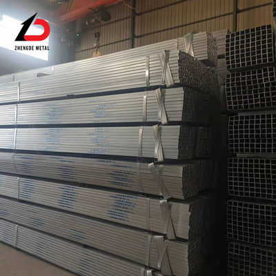Tubo de aço galvanizado de alta qualidade Ss330 Ss400 S235jr Q195 Q235 Q345 Espessura 0.6-25mm Dimensão e superfície personalizadas Quadrado/retangular Tubo de aço galvanizado com preço dos fabricantes