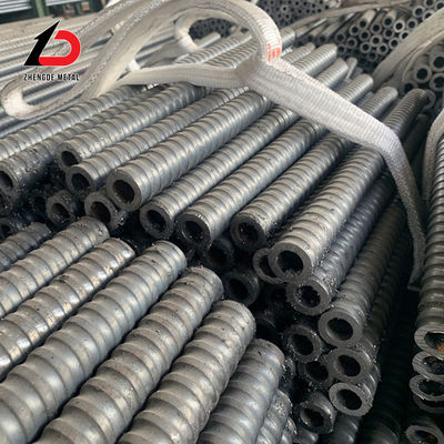 Dimensão personalizada 3/8 & prime; & prime; Full Threaded Steel Self Drilling Rock Bolt / Hollow Anchor Bar / Anchor Rods