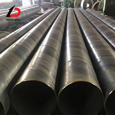 Tubo de aço de carbono oco laminado a quente A36 Ss400 S235jr S355jr 1020 Sch80 Tubo de aço de carbono redondo soldado