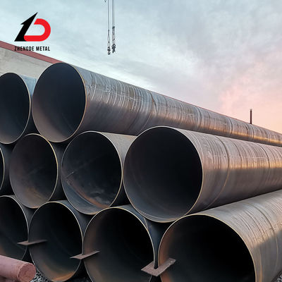 Tubo de aço de carbono oco laminado a quente A36 Ss400 S235jr S355jr 1020 Sch80 Tubo de aço de carbono redondo soldado