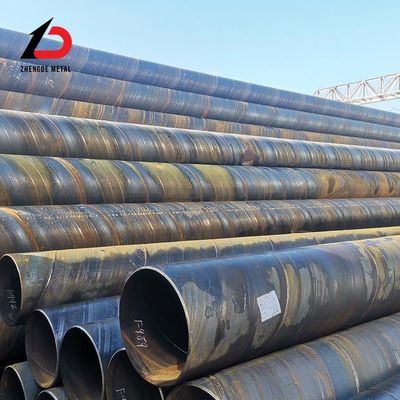 Tubo de aço de carbono oco laminado a quente A36 Ss400 S235jr S355jr 1020 Sch80 Tubo de aço de carbono redondo soldado