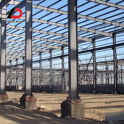 Edifícios pré-fabricados de aço laminados a quente Bazck H Beamworkshop