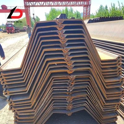 S275 S355 Q345 Z Tipo de folha em pilha 400X100X10.5mm 6-12m Tipo U/C/Z/T