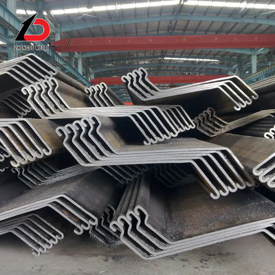 Tipo Z pilhas de chapa laminada a quente OEM para construção de portos e fundação profunda