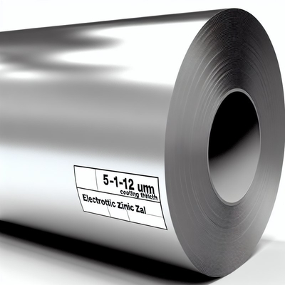DX51D+AZ bobina galvanizada 5-12μm revestimento eletrolítico de zinco 1250mm largura