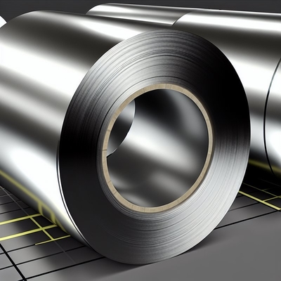 DX51D+AZ bobina galvanizada 5-12μm revestimento eletrolítico de zinco 1250mm largura