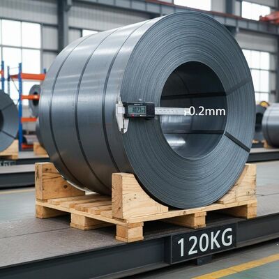 CIF bobina de aço carbono com tolerância de espessura mais ou menos 0,2 mm e peso de 120 kg ideal para fabricação de cargas pesadas