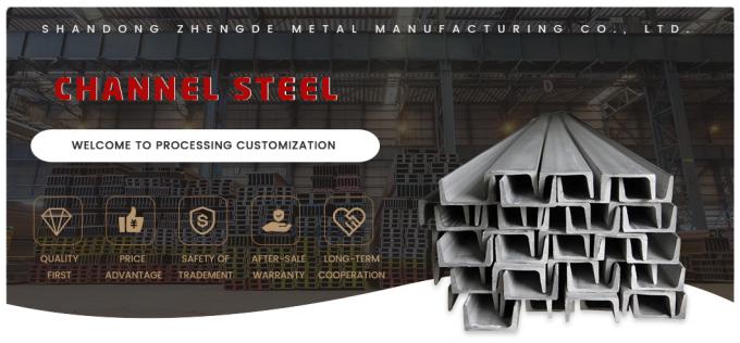 Aço carbono laminado a quente canal U S235jr S355jr 16 Gauge Metal canal U 0