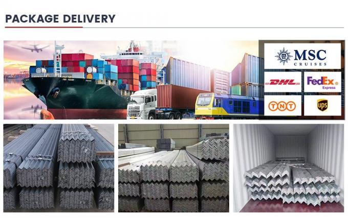 RoHS Barras de ângulo de aço carbono ASTM A53 A572 S355jr ângulo de aço laminado a quente 9