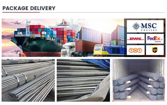 Máquinas e aparelhos de construção de betão 6m 12m HRB400 HRB500 Rebar laminado a quente 10