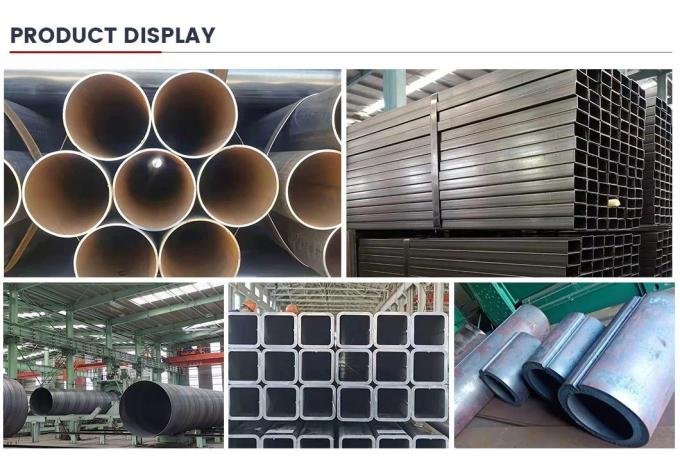 Materiais de construção metálicos Tubos de aço soldados personalizados ERW Tubos de aço carbono soldados para construção 7