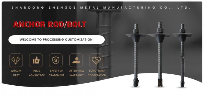 Alta resistência Full Threaded Steel Self Drilling Anchor Bolt Anchor oculto/Anchor Bar oculto Anchor Rods 0