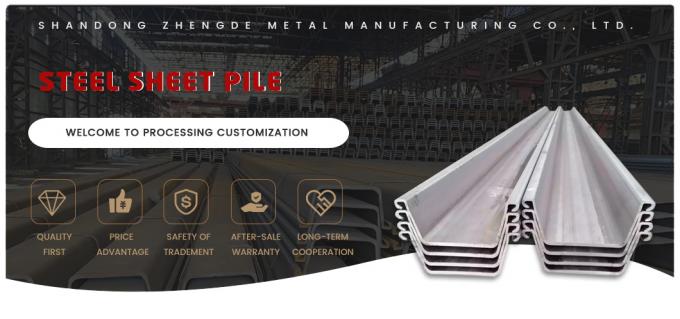 China Tipo U Z II 2 Forma laminada a quente PU32-1 PU32+1 PU 32 Larsen Sy390 Sy295 Ms Mild Low Carbon Steel Sheet Pile para construção preço de fábrica 0
